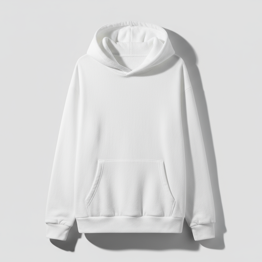 white hoodie